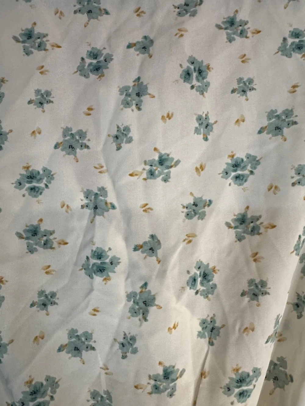 Kohl's Cream Dress with Teal Floral Print - Picture 10 of 10